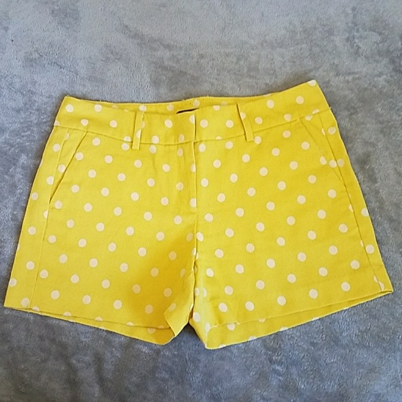 Ann Taylor Pants - Ann Taylor yellow polka dot shorts